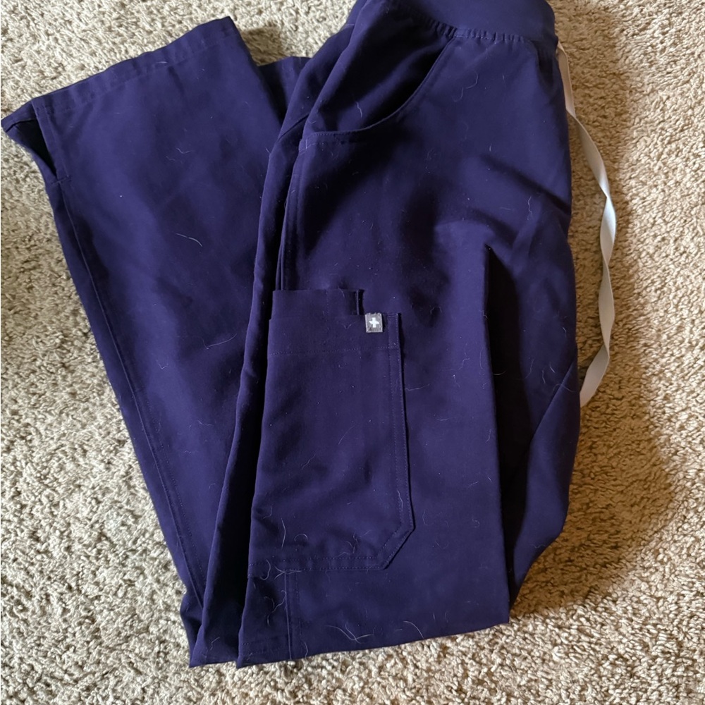 Figs Kade Cargo Purple Jam Pants